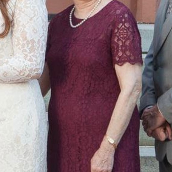 London Times Cathedral Lace Sheath Dress - Picture 2 of 12